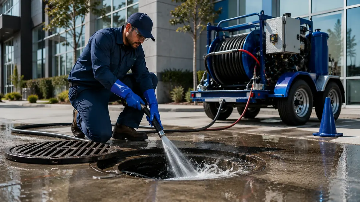 Commercial Hydro Jet Drain Cleaning in Armona