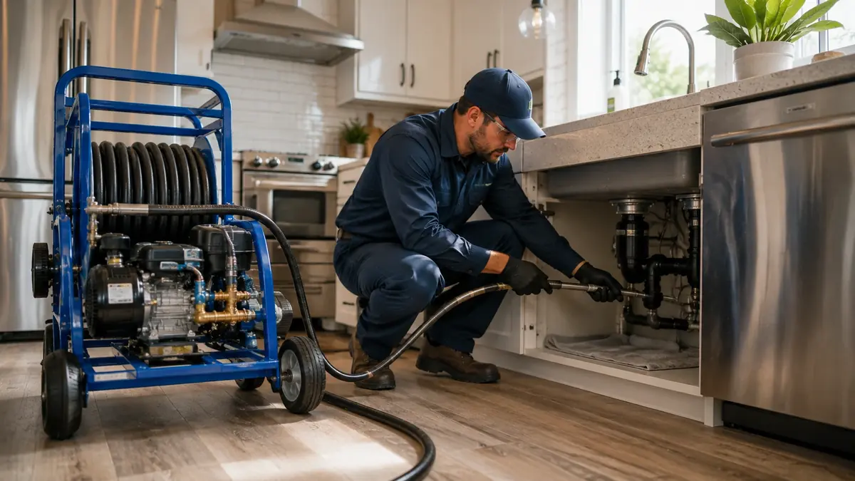 Kitchen Drain Hydro Jetting in Armona