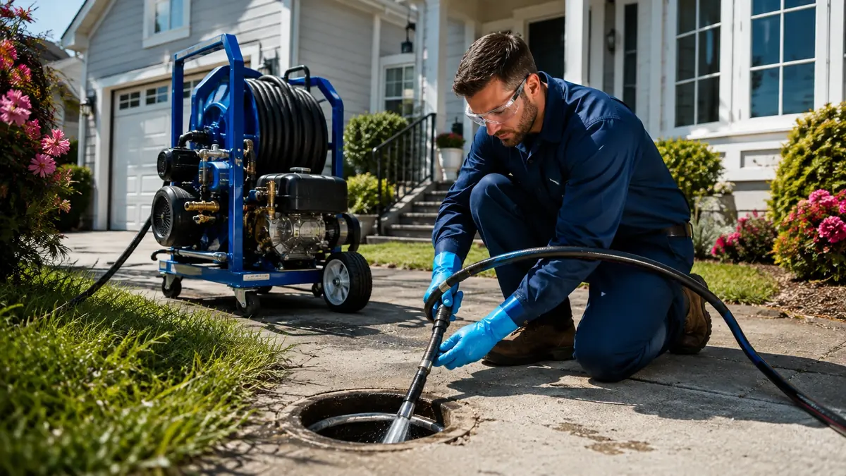 Residential Hydro Jet Drain Cleaning in Armona